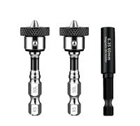 KEWAYO Drywall Screw Setter, 1/4" Magnetic plasterboard Screwdriver Bit with Hex key extension adapter, 50mm (2-Pack) (3)