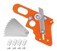 KEWAYO Edge Banding Trimmer, with 10 Replacement Blades, Veneer Edge Cutter, Laminate Trimmer for Wood, Plastic, PVC,（R1+R1.5+R2+R3）
