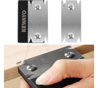 KEWAYO Woodworking Edge Trimmer, Portable Edge Banding Trimmer, Veneer Planer, with Replacement Blade, Non-Slip Grip