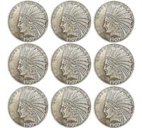 KEWEIYASW 1907 Various Indian Head Pennies - 9 Coins - All Different Dates - All Coins Pre Penny US Mint - Good and Better