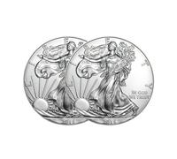 KEWEIYASW 2015 Morgan Silver Dollar999% Pure silverUncirculated Coins (2PCES)