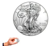 KEWEIYASW 2015 U.S. Eagle The United States Statue of Liberty Silver Plated Coin 1 oz Uncirculated Commemorative Coin Silver Eagles 2015 (1 PCS)
