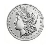 KEWEIYASW 2020 Morgan dollar sīlvèl coins CC version for sale Morgan coin Brilliant Uncirculated(Includes anti-collision protective box)