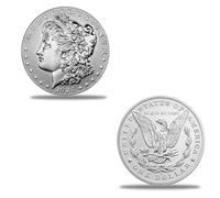KEWEIYASW 2024 P $1 Morgan Silver Dollar Packed with acrylic shockproof material - Brilliant Uncirculated (BU) Grade Dollar Uncirculated