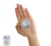 KEWEIYASW 2024 P $1 Morgan Silver Dollar Packed with acrylic shockproof material - Brilliant Uncirculated (BU) Grade Dollar Uncirculated