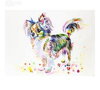 Kewier DIY 5D Diamond Painting Kit Chihuahua Dog Crystal Rhinestone Cross Stitch Diamond Art Craft for Home Wall Decor 30x40cm/12x16in