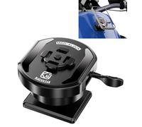 Kewig Magnetic 4-Lock Phone Mount for Motorcycle Fuel Tank Golf Cart Gym | All Metal, 1s Auto Lock Motorcycle Fuel Tank Cellphone Holder with Vibration Dampener for ATV UTV Golf Cart Roll Cage Bars