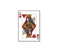 kewing Magic Poker Pattern Carpet Playing Card Carpet Imitation Cashmere Plush Carpet Non-Slip Washable Area Rug Living Room Bedroom Bedside Rug