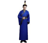 kewing Men's Hanfu Traditional Chinese Clothing Ancient Costume Festival Outfit Stage Performance Clothing Folk Dance Dress