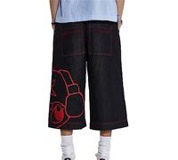 kewing Men's Polyester Cargo Pants, Black, XXL, Casual