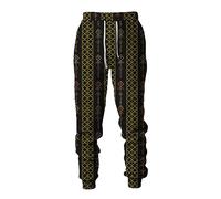 kewing Men's Viking Tattoo 3D Printed Jogger Sweatpants Tracksuit Bottoms Elastic Waist Drawstring Pocket Long Pants Hip Hop Trousers