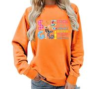 kewing Women's Vintage Fall Sweatshirt She is Gigi Lettered Print O Neck Sweater Casual Long Sleeves Pullover Outfits Tops