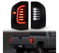 KEWISAUTO Full LED Tail Lights Kit for Silverado 1500 2007-2014, LED Taillights Rear Brake Stop Turn Signal Lamps for Chevy Silverado 1500 / GMC Sierra 2500HD 3500HD 2007-2014 Accessories (2PCS)