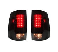KEWISAUTO LED Tail Lights for Dodge RAM 1500 2500 3500 09-18, Smoked Black LED Taillights Brake Rear Lamps for Dodge RAM 1500 2009-2018 / RAM 2500 3500 2010-2018 Accessories (2PCS)