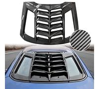 KEWISAUTO Rear Window Louver for Ford Mustang 2015-2023, Window Louver Windshield Decoration Vent GT Lambo Style for Ford Mustang 2015-2023 Accessories (Carbon Fiber Style)