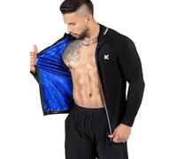 Kewlioo Official Sauna Suit, World's #1 Sweat Sweat Wear Brand in America, 30% Lighter, No Digging, No Shedding, Elastic Material, No Hood, Mesh, Machine Washable, Japanese Body Type, Men's Sauna