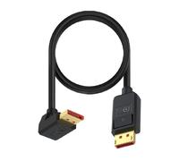 Kework 1.6ft 3D 52Gbps DisplayPort 16K@30Hz Cable, Up Angle Male DP 2.1 Cord for HDTV PS5 Laptop Projector, Compatible with FreeSync G-Sync Gaming Monitor, Support 8K@120Hz, 4K@240Hz 165Hz 144Hz