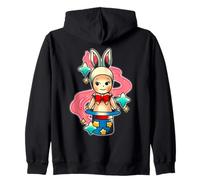 Kewpie Baby Bunny Magic Rabbit Magician Zip Hoodie