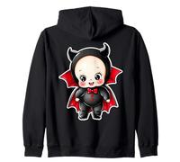 Kewpie Baby Cute Vampire Demon Devil Zip Hoodie