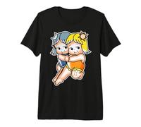 Kewpie Baby Gemini Zodiac Twins Sun Moon Premium T-Shirt