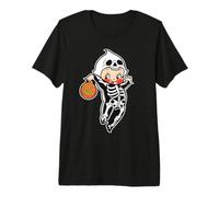 Kewpie Baby Spooky Skeleton Halloween Costume Tattoo Flash Premium T-Shirt