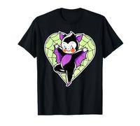 Kewpie Baby Vampire Bat Spiderweb Heart T-Shirt
