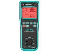 Kewtech EZYPAT Manual PAT Tester PASS/FAIL Display, 250V & 500V Insulation, Substitute Leakage & Extension Lead Test, KEWPAT App Compatible