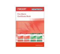 Kewtech FIRCERT Fire Alarm Certificate Book 18 Professional Certificates for Design, Installation, Commissioning & Verification, BS5839-1 Compliant