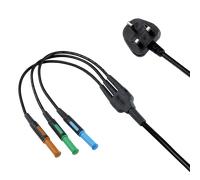 Kewtech KAMP12UK Mains Lead with 3x4mm Connectors