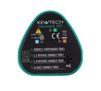 Kewtech Kewcheck 103 Socket Tester (2026 Model) - Advanced Wiring Fault Detection, Bright LED Indicators, UK 13A Plug, Professional Electrical Safety Checker