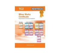 Kewtech Tc2 Minor Works Electrical Installation Certificate - Carbon Copy, Black, Small Size