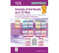 Kewtech TC5 Schedule of Test Results Upto 12 Ways (Single Phase)