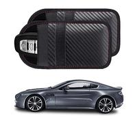 Kewucn 2 Pack Faraday Bag for Key Fob, RFID Signal Blocking Key Fob Protector and Anti-Hacking Faraday Cage, Carbon Fiber Anti-Theft Car Keys Faraday Pouch, Premium Car Key Safe Protector (Small)