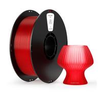 kexcelled Clear ABS Filament, High Transparency Effect, 1kg Spool, Red