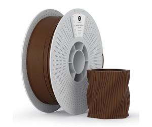kexcelled Matte PETG Filament 1.75mm +/- 0.03mm, Soft Colour Low-Glare Matte Finish, Chemical Resistance, Removable Spool, 1kg 3D Printing Aesthetics Material for FDM Printers, Chocolate