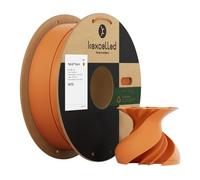 kexcelled Matte PLA Filament 1.75 mm +/- 0.03 mm, Gloss-Free Colour, Matt Texture, 3D Printer Filament, 1 kg Spool (2.2 lbs), Suitable for Most FDM Printers, Tidy Winding, Orange Red