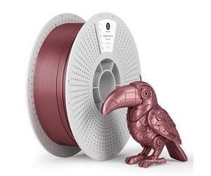 kexcelled Metallic PLA Filament 1.75mm, Dark Rose Gold Metal 3D Printer Filament PLA,Silk Metal Glossy Shiny Surface,Dimensional Accuracy +/- 0.03mm,1kg Reusable and Removable Spool
