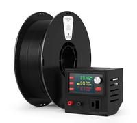 kexcelled PLA Flame Retardant Filament, 3D Printing Filament 1.75 mm +/- 0.03 mm, Easy to Print, High Toughness, UL94-V0 Grade Halogen-Free Flame Retardant Material, 1 kg Spool (2.2 lbs), Black