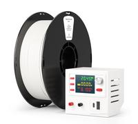 kexcelled PLA Flame Retardant Filament, 3D Printing Filament 1.75 mm +/- 0.03 mm, Easy to Print, High Toughness, UL94-V0 Grade Halogen-Free Flame Retardant Material, 1 kg Spool (2.2 lbs), White