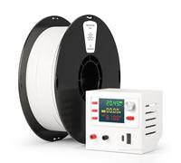 kexcelled PLA Flame Retardant Filament, 3D Printing Filament 1.75mm +/- 0.03 mm, Easy to Print, High Toughness, UL94-V0 Grade Halogen-Free Flame Retardant Material, 1kg Spool (2.2lbs) White
