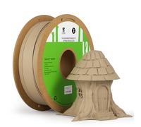 kexcelled PLA Wood Filament 1.75 mm +/-0.03 mm, Wooden Effect Colour Look, 1 kg (2.2 lbs) Spool, Real Natural Wood Fiber, 3D Printer Filament, Wood Color