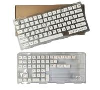 KEXIAO 120 Keycap Set Minimalist White Keycaps for Mechanical Keyboard English Japanese Russian Korean Languages