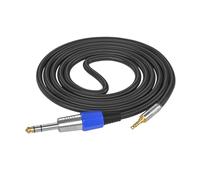 KEXIAO 15cm-10m 3.5mm 1/8" Male to 6.35mm 1/4" Male Cable Cord 2-Channel for Amplifiers and Mixing Consoles
