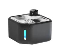 KEXIAO 2.8L Automatic Circulating Pet Water Fountain with Stainless Steel Tray and Nonslip Base for Dog Everyday Watering Use