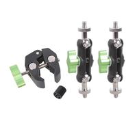 KEXIAO Aluminum Clamp with Double Ball Head Clamp 1/4inch Threaded Video Mount for Action Camera Monitor LED Light Accessories