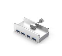 KEXIAO Clip Type USB3.0 HUBs Alloy External Multiple 4 Ports Adapter Splitter USB Card Slot Hub Expansion Docking Station