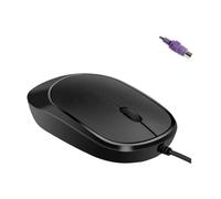 KEXIAO Ergonomic Thin Wire Mouse with 1000DPI Antistatic Design PS2s USB Two Interfaces for Office Industrials Computers
