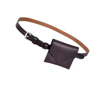 KEXIAO Korean Styles Fashionable Small Waist Bag for Women PU Leather Belt Bags with Stylish Design and Multiple Compartments