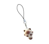 KEXIAO Lovely Cartoon Cat Phone Charm Accessory Unique Cartoon 3D Cat Mobile Accessory Stylish Charm for A Touch of Cuteness