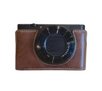 KEXIAO - PU leather half camera case with bottom opening, easy access to battery, practical protector, Coffee Corlor, as show